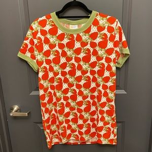 Lularoe Strawberry Liv Tee